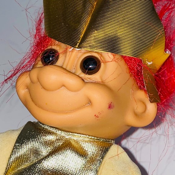 Russ Troll Doll Roman Gladiator Soldier Outfit Red Hair Brown Eyes - Picture 4 of 4